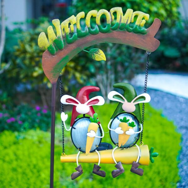 Solar Gnome Garden Stake